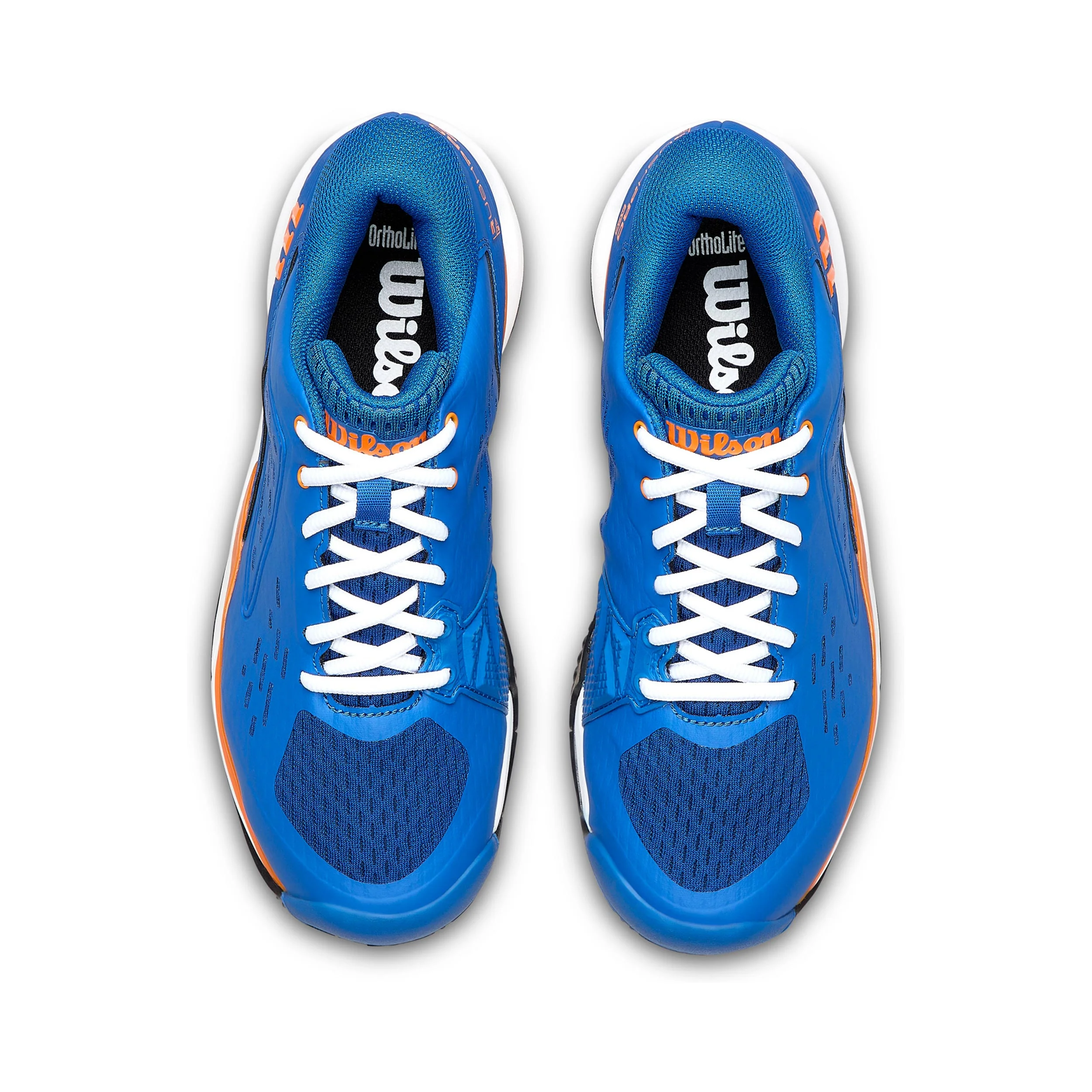 Rush Pro Ace Jr Allcourtschuh Kinder-blau, orange - Image 3