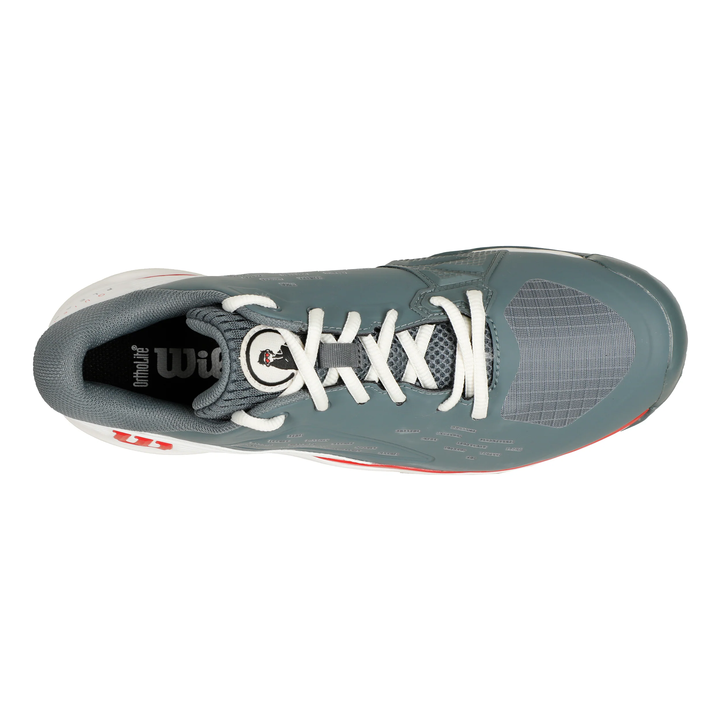 Rush Pro Ace Quiet Please Sandplatzschuh Herren-Grau,Orange - Image 3