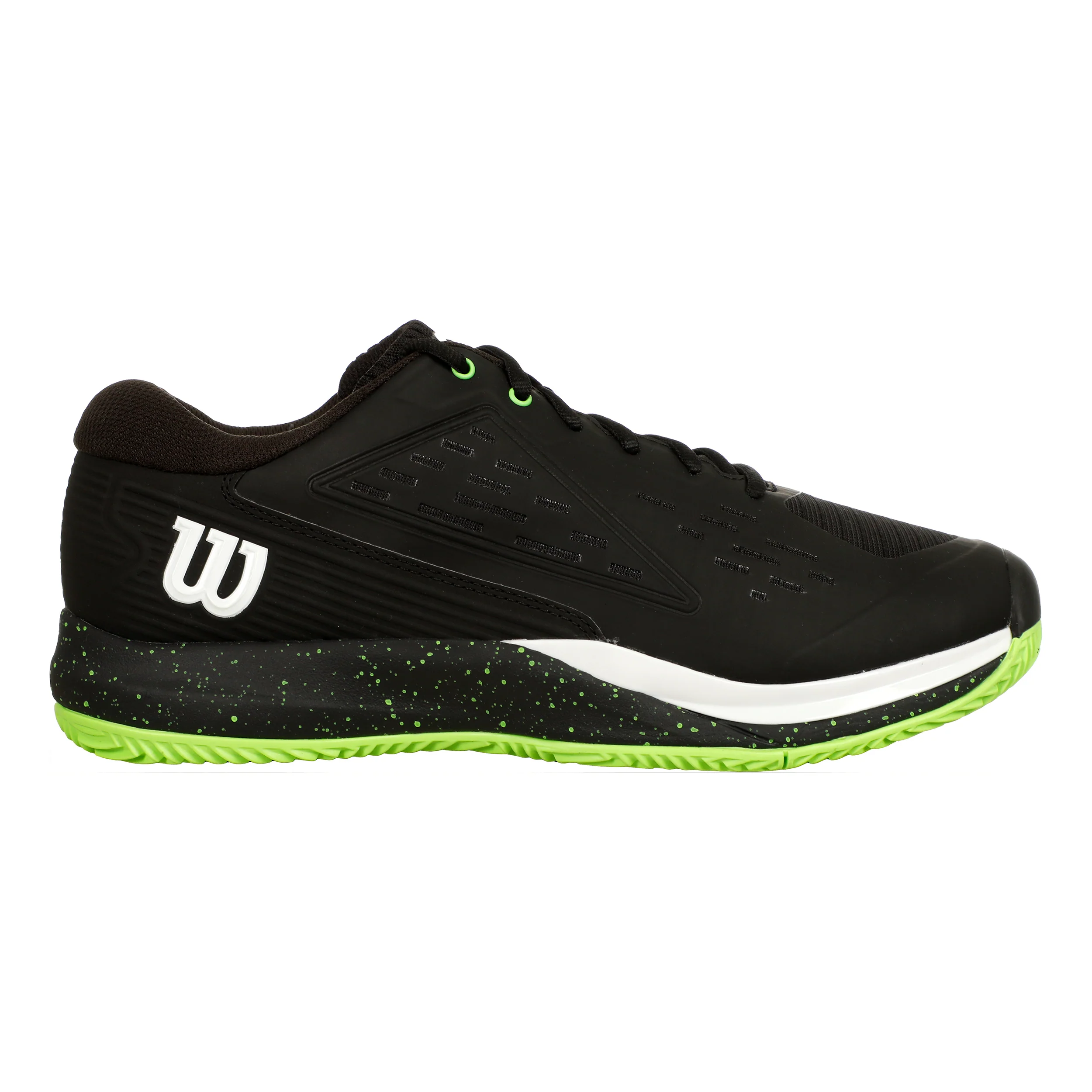 Rush Pro Ace Sandplatzschuh Herren-Schwarz,Neongrün