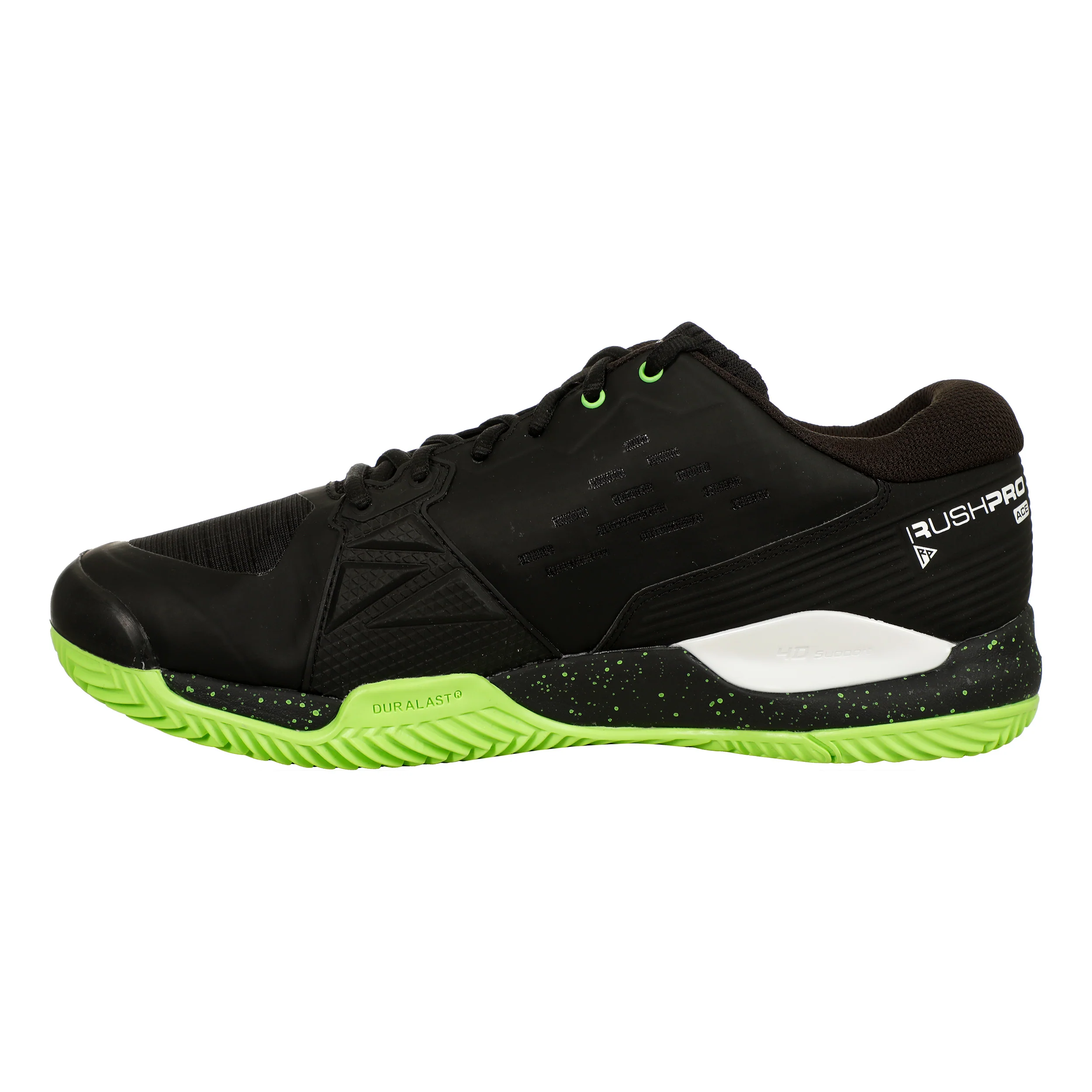 Rush Pro Ace Sandplatzschuh Herren-Schwarz,Neongrün - Image 2