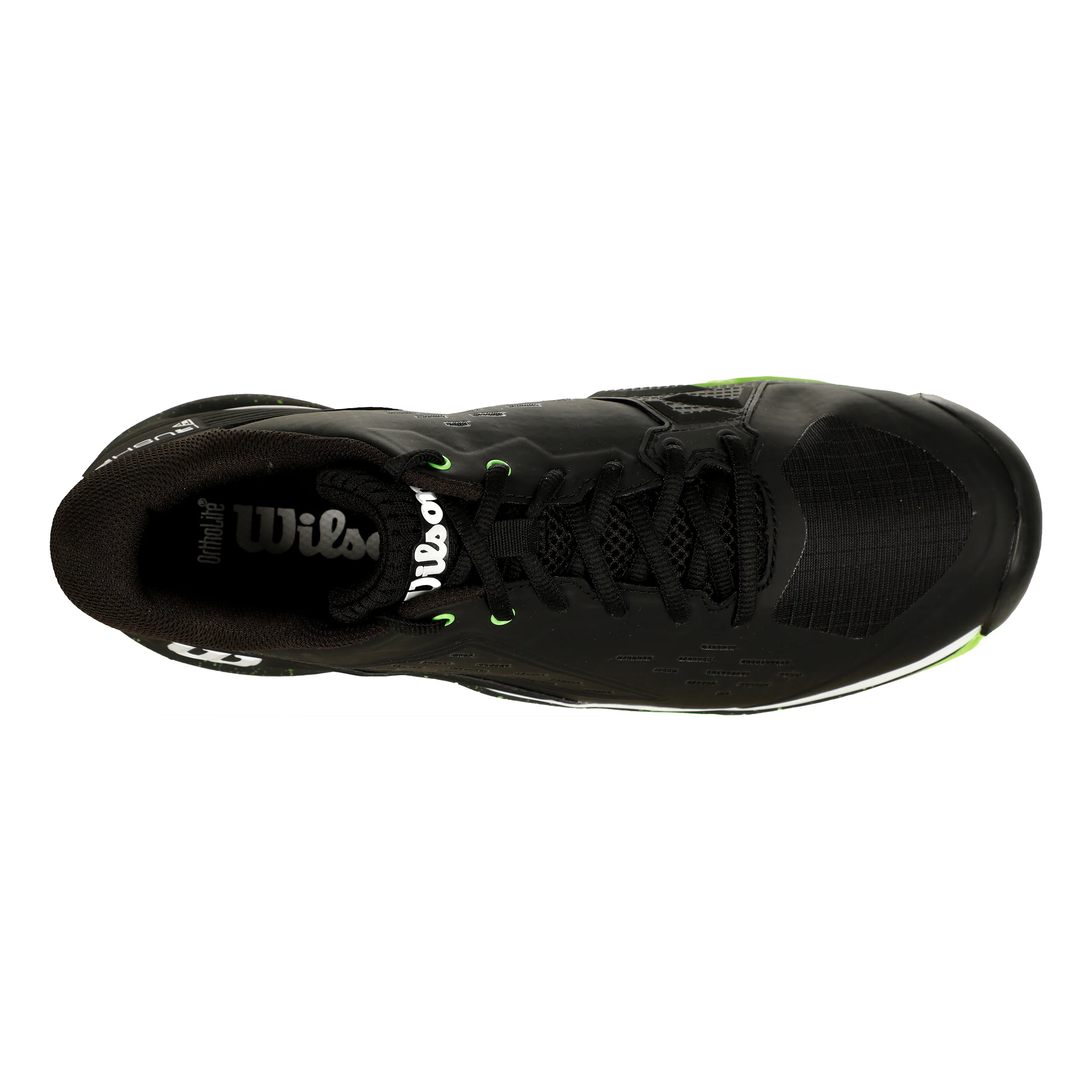 Rush Pro Ace Sandplatzschuh Herren-Schwarz,Neongrün - Image 3