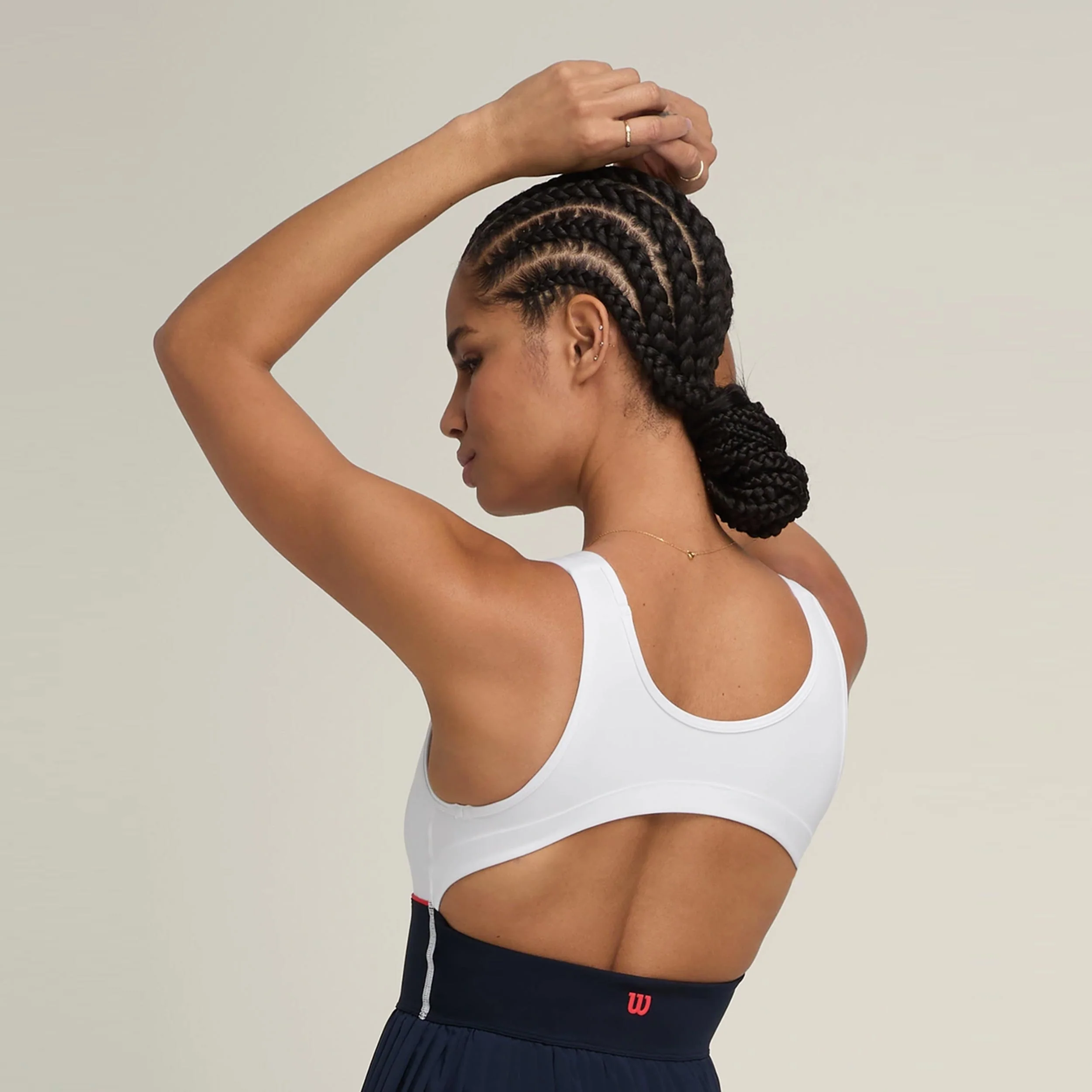 Sportif Kleid Damen-Dunkelblau - Image 5
