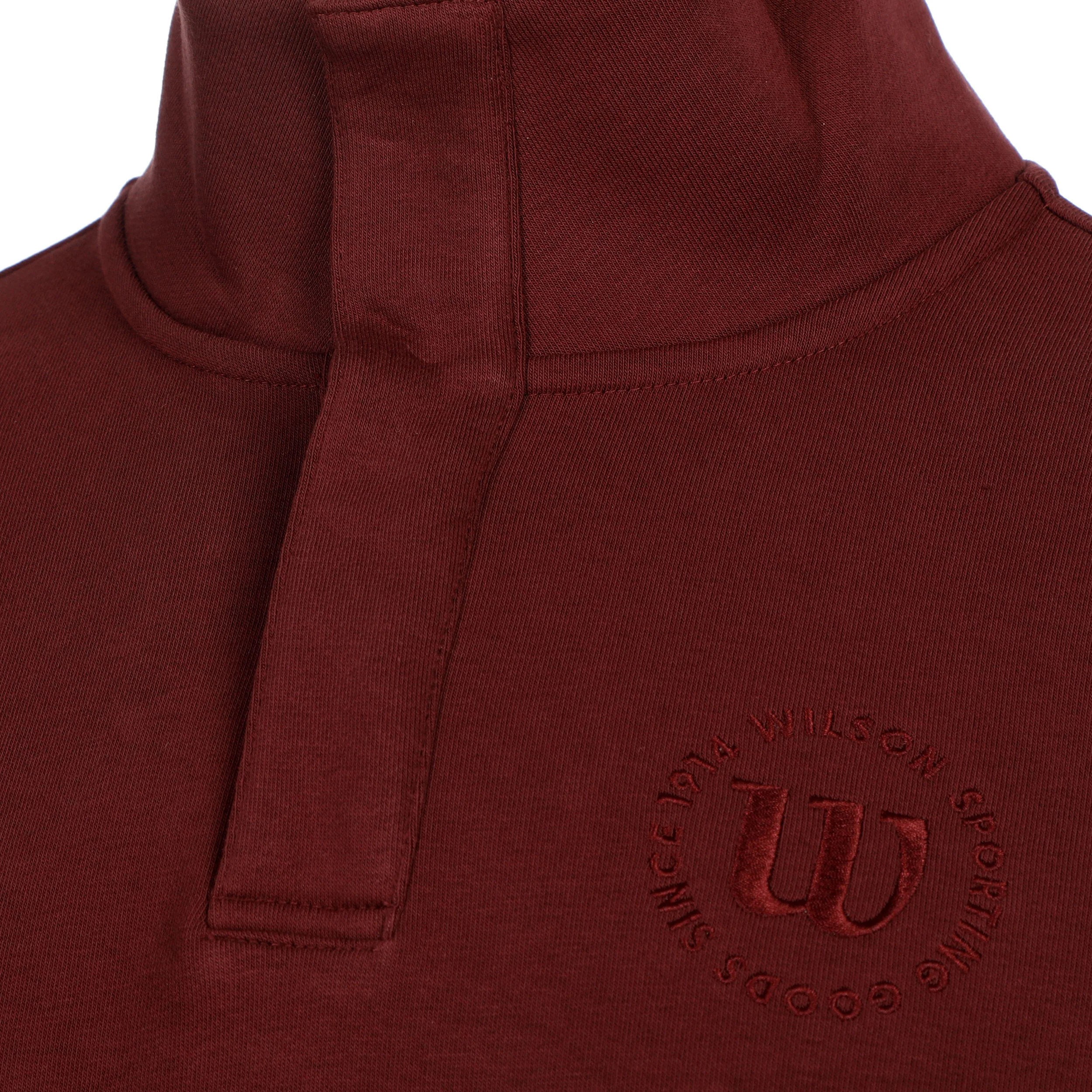 Tennis Club 1/2 Zip Mock Sweatshirt Herren-berry - Image 4