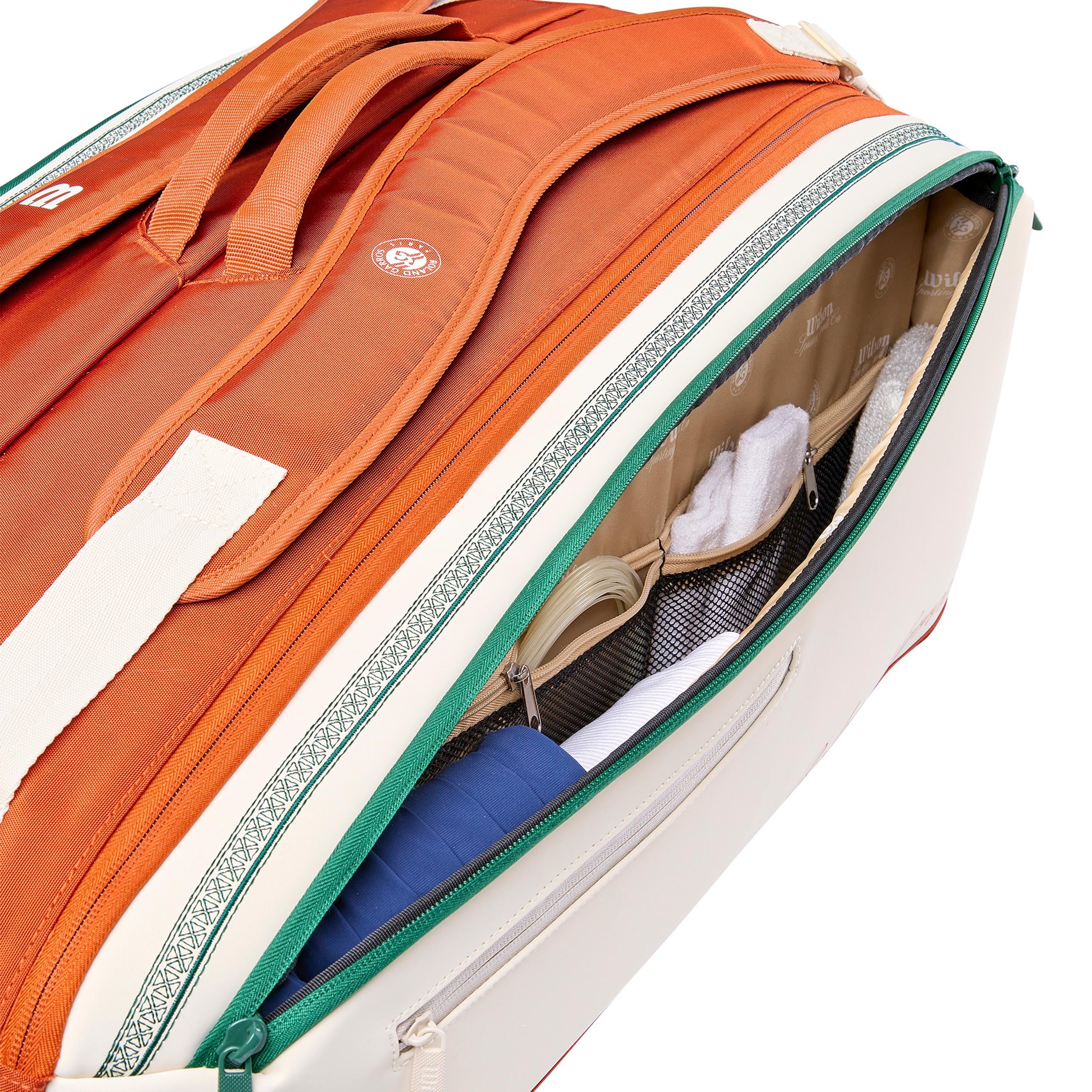 Tour Team Roland Garros Schlägertasche 9er - creme - Image 5