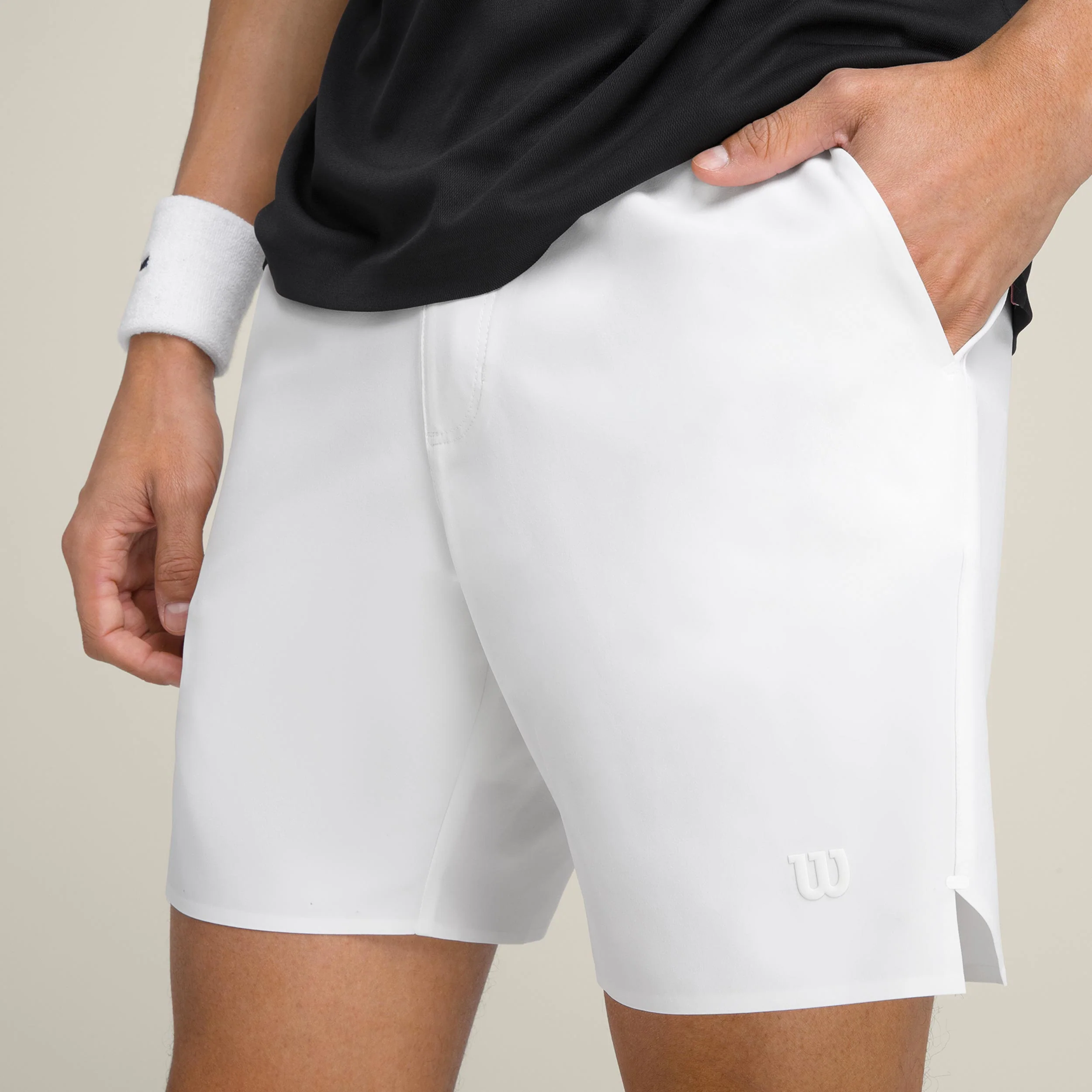 Tournament Pro Shorts Herren-Weiß - Image 5