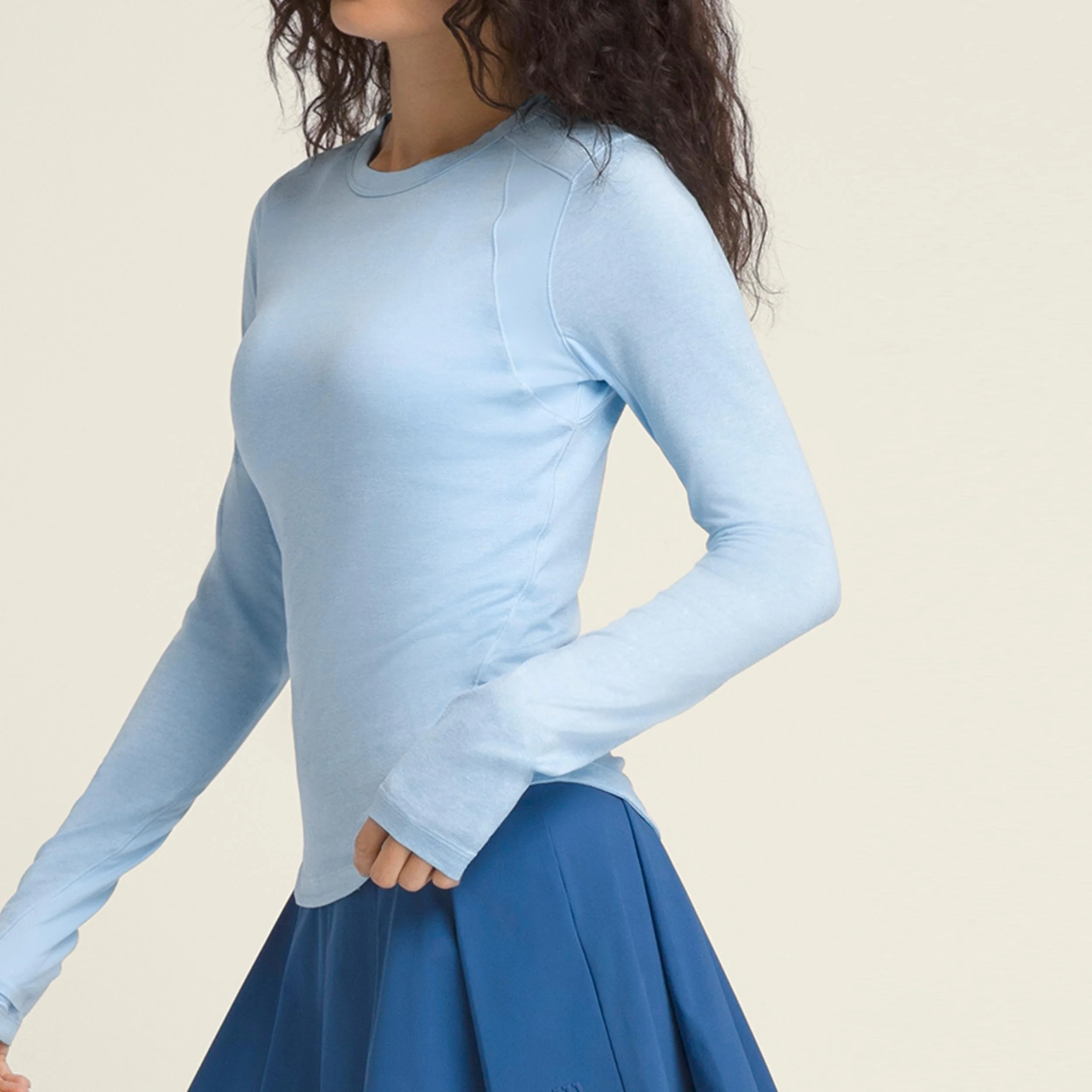 W All Day Long Sleeve Longsleeve -blau - Image 2