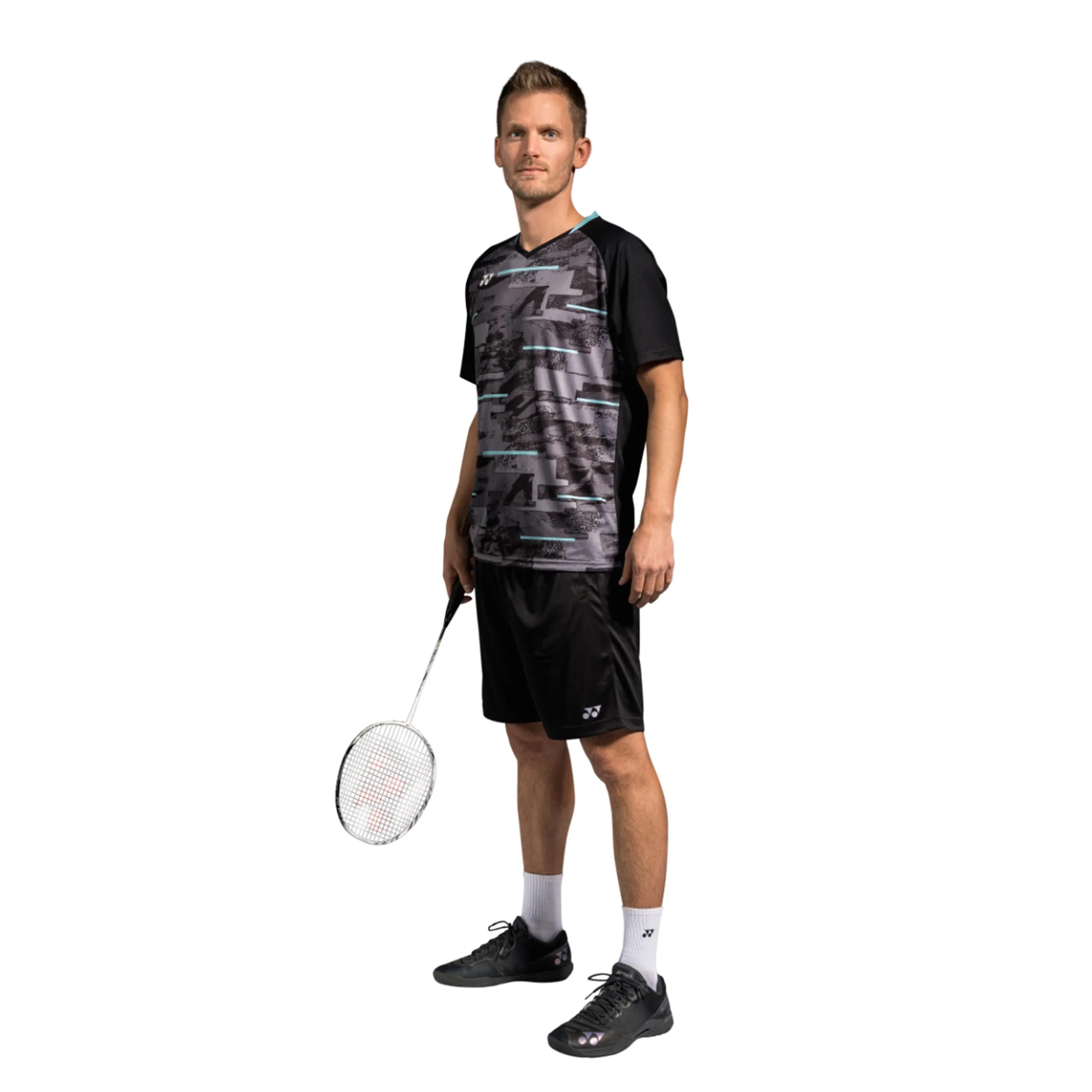 Crew Neck T-Shirt Herren-Schwarz - Image 3