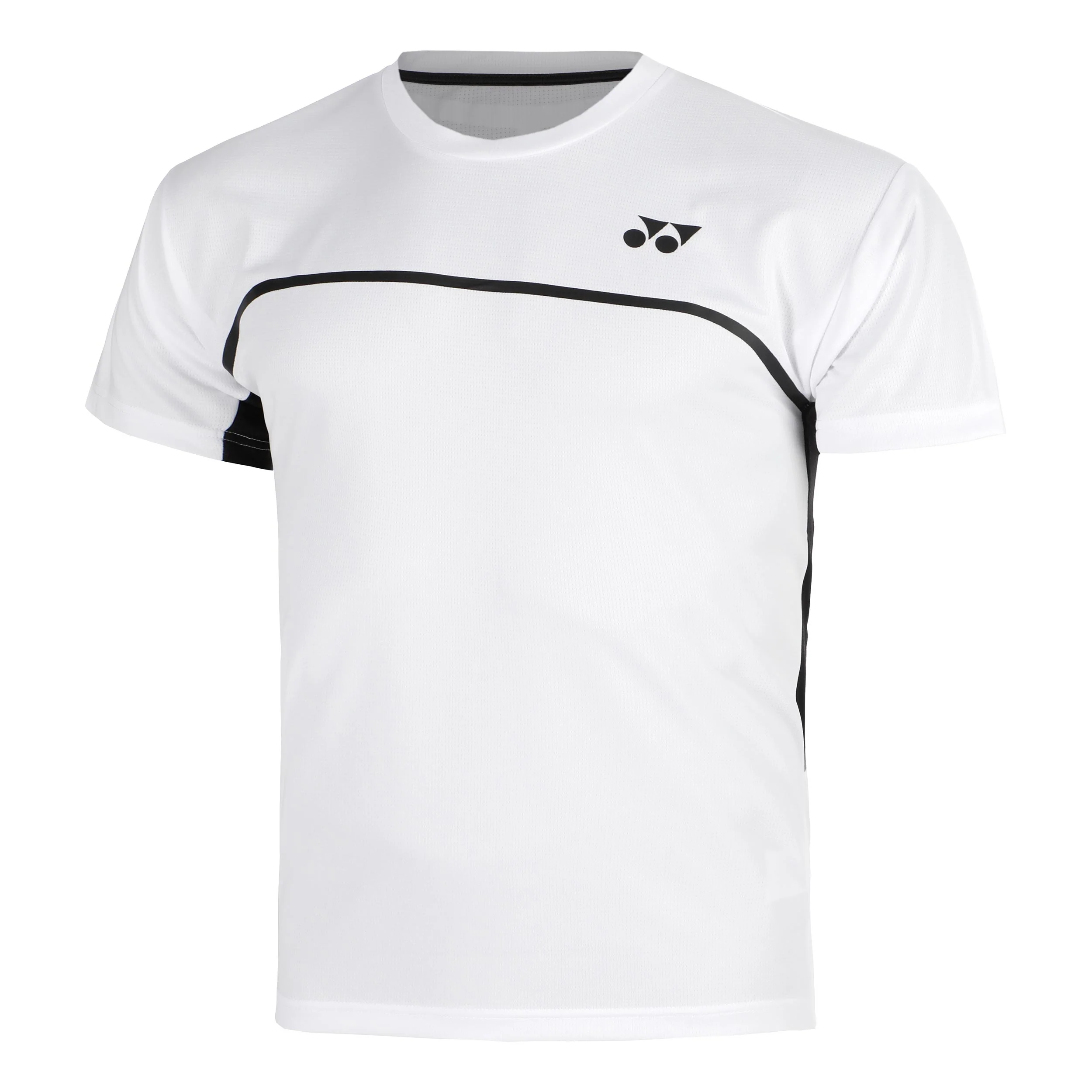 Crew Neck T-Shirt Herren - weiß, dunkelblau