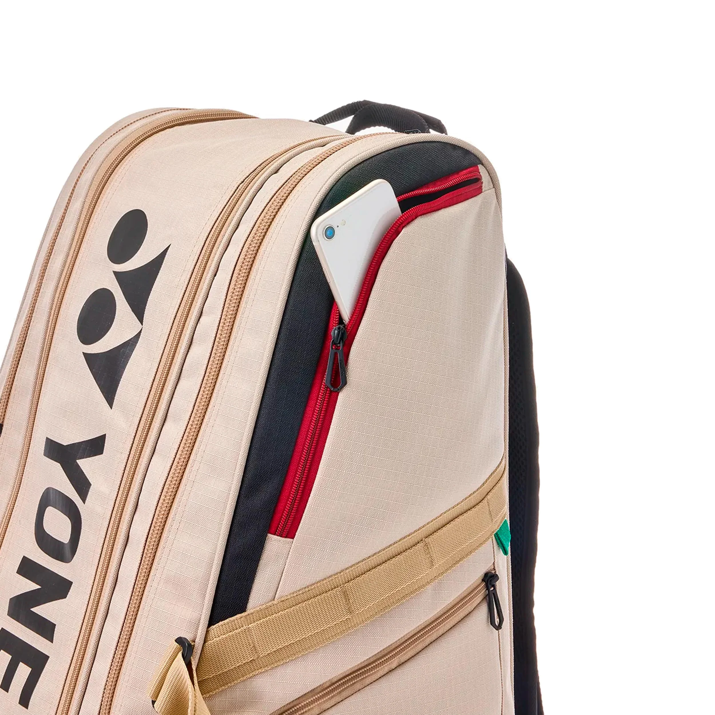 Gearlogic Raquet Bag Schlägertasche -beige, schwarz - Image 11