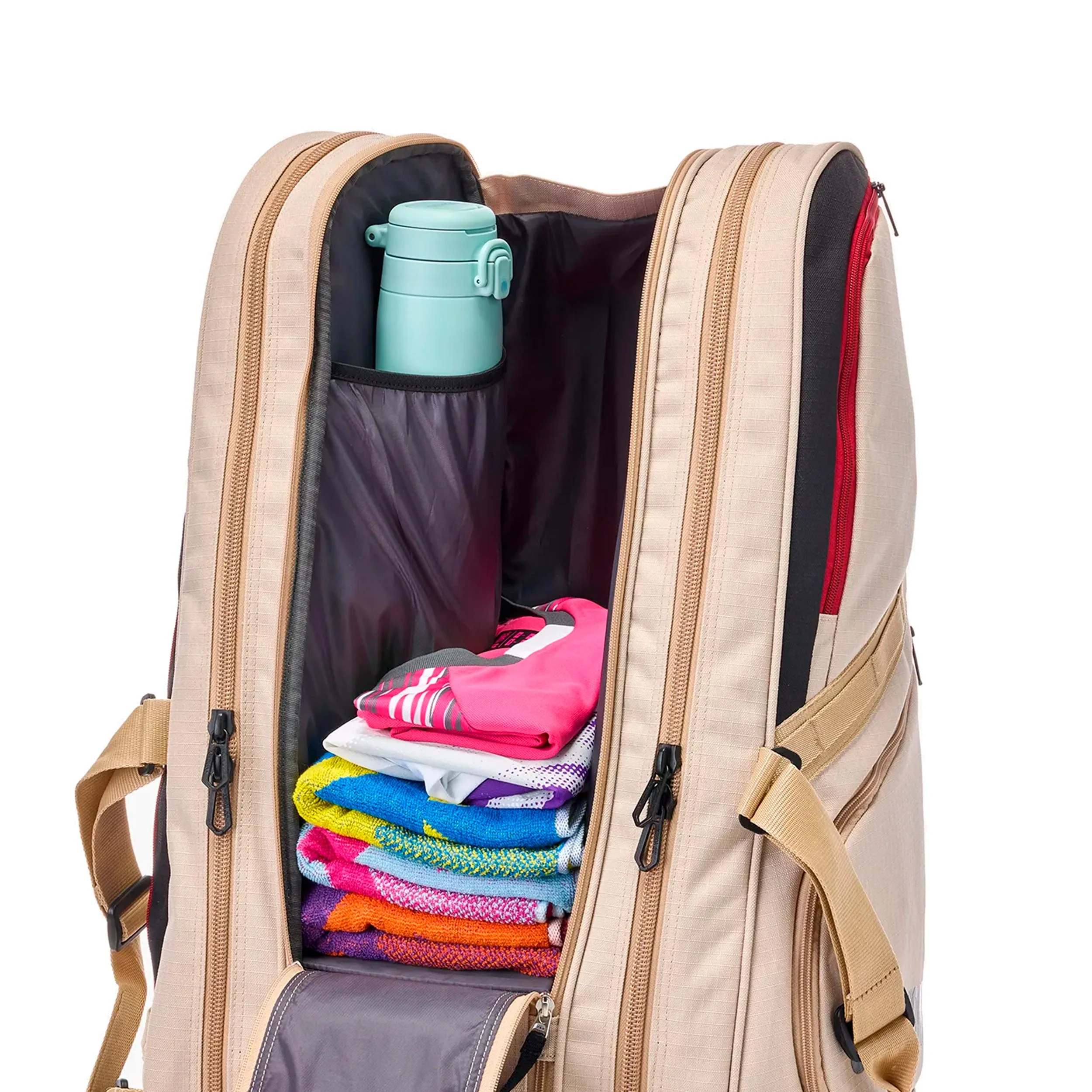 Gearlogic Raquet Bag Schlägertasche -beige, schwarz - Image 8