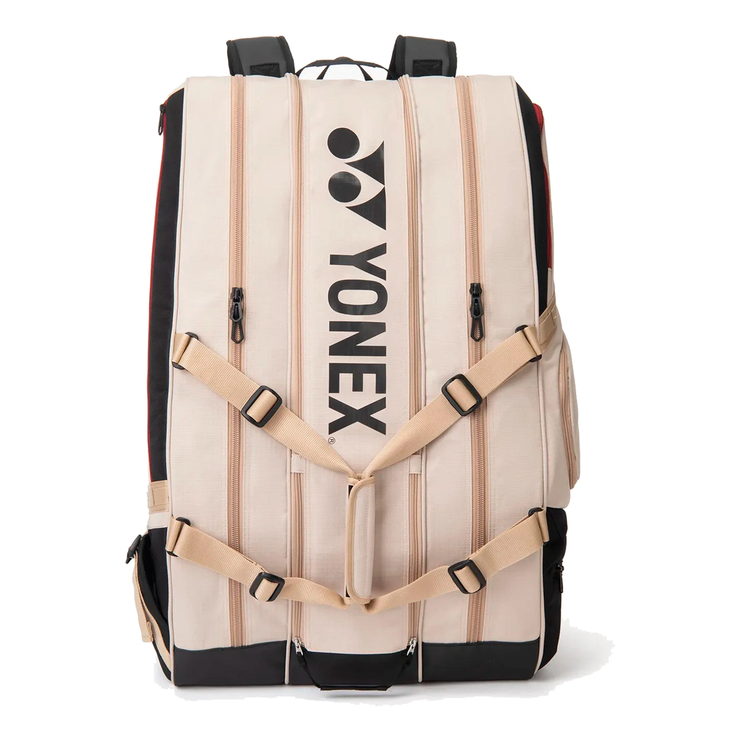 Gearlogic Raquet Bag SchlÀgertasche -beige, schwarz - Image 5