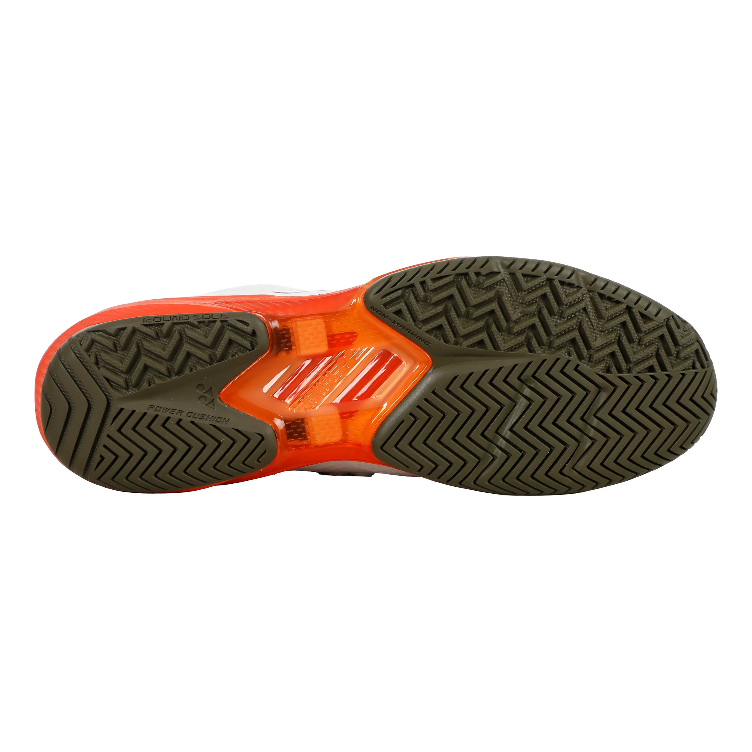 Power cushion AD Accel Allcourtschuh Herren - weiß, orange - Image 4