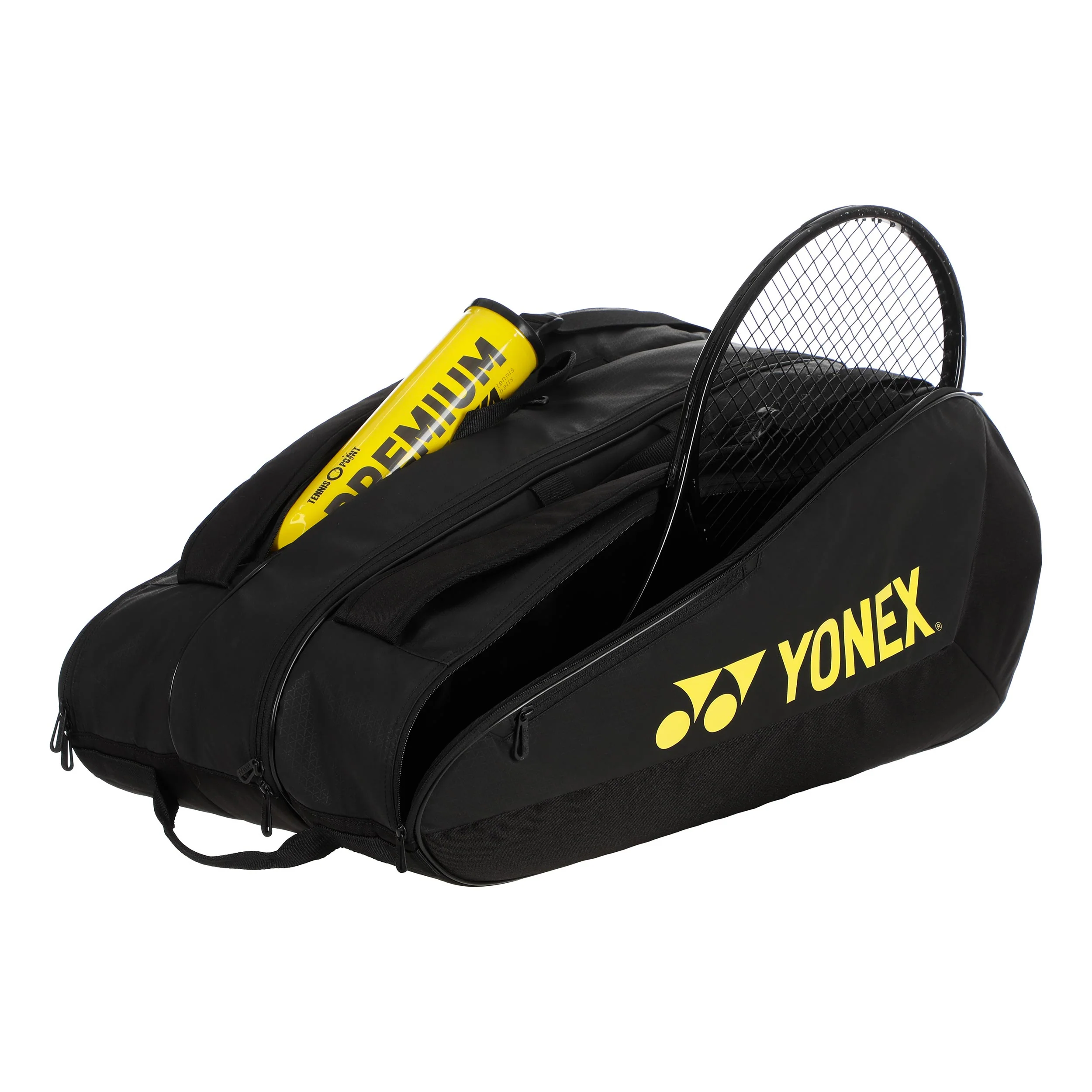 Team Racquet Bag Schlägertasche 12er-Schwarz,Gelb - Image 4